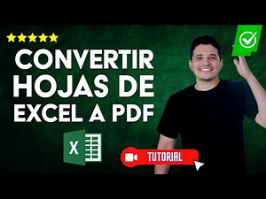 Cómo CONVERTIR varias HOJAS de Excel a PDF | ✨Convertir lotes en un solo archivos📊