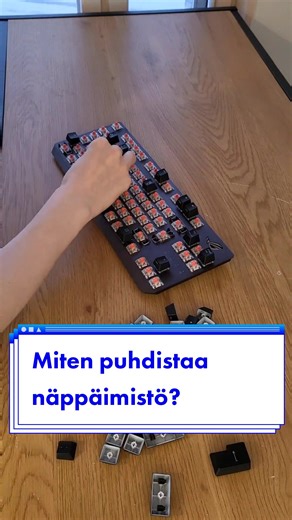 Miten puhdistaa näppäimistö? #ossitek #suomitiktok #suomi #tiktoksuomi #foryoupage #keyboard #näppäimistö
