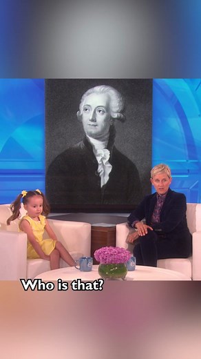 Smart Little Girl Discussing Scientists on Ellen Show
