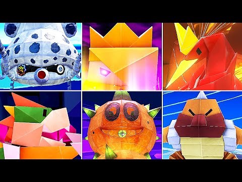 Paper Mario: The Origami King - All Bosses