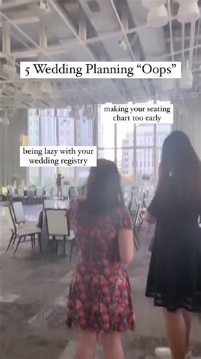 Five Wedding planning “oops” you should avoid!👇🏼 1️⃣ Making your seating chart too early - you