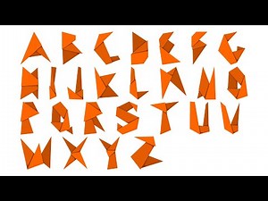 Origami alphabet phonic song for kids Origami Shapes Alphabet Song | Learn ABCs with paper alphabet