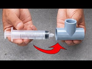 This water lock making technique will surprise you! only requires PVC tubing and syringe.