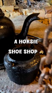 Step back in time in Ireland in the Kerry bog Village where we saw this lovely old forge and it gave us a nostalgic glimpse back into the time when horses were such an important part of our lives and blacksmiths were the mechanics of today #ireland #irish #irelandbeauty #loveireland #irishdaily | Gifts of Ireland