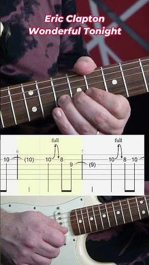 #tutorial Eric Clapton - Wonderful Tonight Guitar Intro #guitar #guitarlesson #guitarcover
