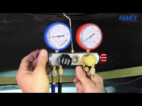 Testing AC System of Vehicle with OMT AC Diagnostic Manifold Gauge Sets