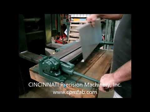 Roper Whitney Pexto No. 63 Sheet Metal Bar Folder FOR SALE