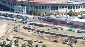 40K views · 469 reactions | A drone flyover shows construction work...