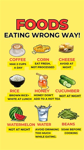 Don't Eat This Way! X Smart Food Habits for Better Health!