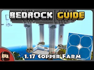 NEW 1.17 COPPER Drowned Farm | Bedrock Guide S1 Ep53 | Tutorial Survival Lets Play | Minecraft 1.17