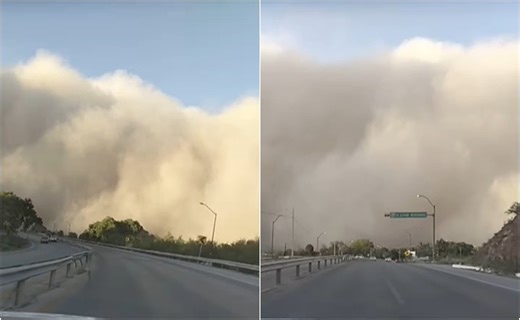 VIDEO: Gran tormenta de arena cubre varios municipios de Chihuahua