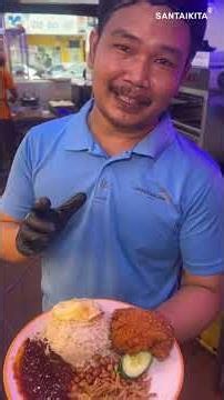 24 jam Nasi Lemak Ayam Crispy Goreng Dalam Sangkar !!