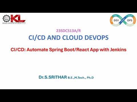 CICD Automate Spring Boot or React App with Jenkins