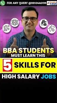 Top 5 Skills Every BBA Student Needs for High Paying Jobs in 2026