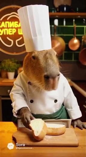 Капибара и белый хлебушек. ЭТО ИИ!!! НЕ ПОВТОРЯТЬ!!! | TigerandUnicorn 🐯🦄
