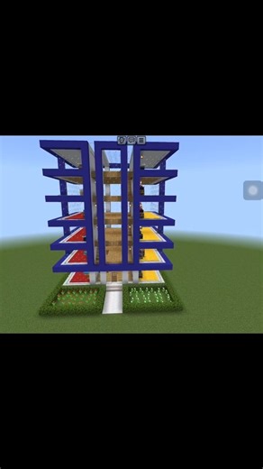 Minecraft Modern Blue Apartment Build 🏢💙#minecraftsurvivalseries100days #minecraft #minecraftvideos