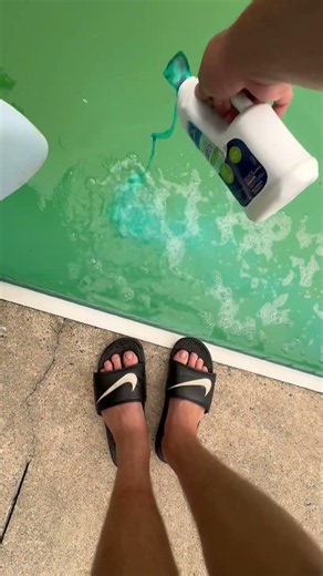 Algecide your pool weekly!! Or turn your water green #poolguy
