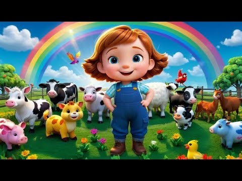 Learn Colors with Farmyard Animals | Nursery Rhyme Song for Kids