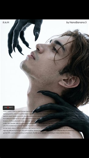 Dark Fantasy Portrait: Hyper-Realistic Beauty Capture