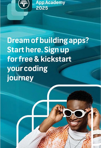 Dream of building apps ? Start here! Sign up for FREE & kickstart your coding journey. LINK IN BIO #fnbappacademy #fnb #appoftheyear #levelup #techskills #skillsforthefuture #appdevelopment #futuretech