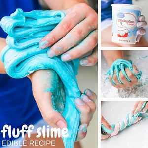 How To Make Marshmallow Fluff Slime - Little Bins for Little Hands