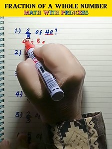 46K views · 350 reactions | Fraction of a Whole Number #math #mathlessons #mathematics #mathreview #mathwithprincess #mathviral #mathisfun #fractionofawholenumber | Math with Princess | Facebook