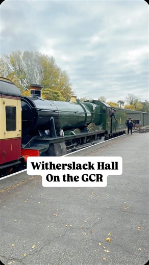 GWR loco ‘Witherslack Hall’ running the service train on a quiet day at the GCR. - - @gcrailwayofficial - - #trains #railways #railwayphotography #railway #steamtrain #railways_of_our_world #steamlocomotive | Jordan Ali Photography