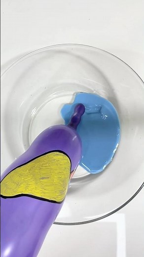 Brain-Melting Slime ASMR! 🤤 Squishy Balloon Squeezing & Whisking! #shorts