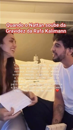 When Nattan found out about Rafa Kalimann's pregnancy #shorts #rafakalimann #nattan