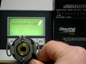 How to do Optical Encoder Pulse Counting with a PLC