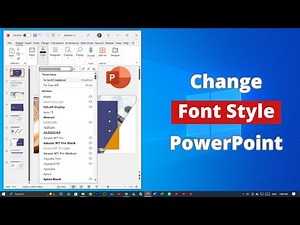 How to Change Font Style on PowerPoint
