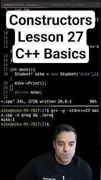constructors [C++ Shorts Lesson 27]