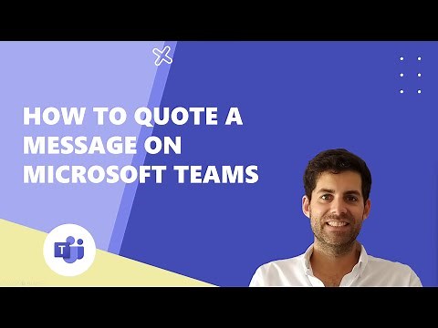 How to quote a message on Microsoft Teams