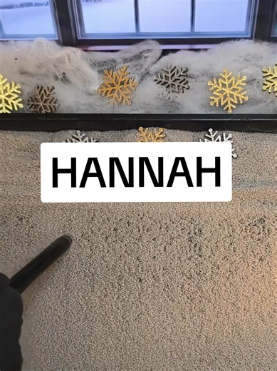 Satisfying Sand Writing with Names