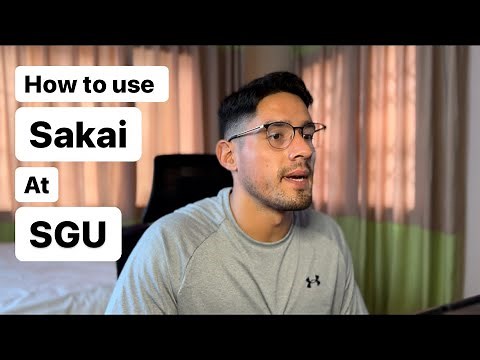 How to use Sakai [SGU students]