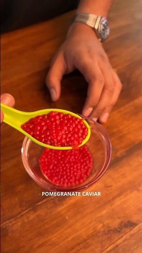 ✅RED Caviar 👉 How To Make Pomegranate Caviar? #food #viralvideo #viral #cooking #Radecaviar