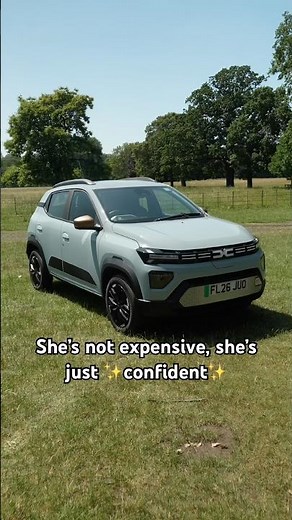 Dacia Spring knows it’s a bargain (and doesn’t care) 💅 #Vertu #Dacia #CarShorts #CarTok #NewCar
