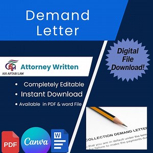 Demand Letter Kit - Complete Guide & Templates for Writing Effective Legal Requests - Etsy