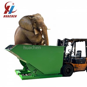 [Hot Item] Self Dumping Steel Hopper Container Self Dumping Forklift Hopper Hot DIP Galvanizing