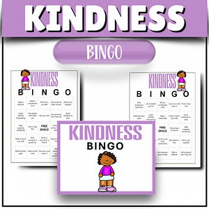 Kindness Bingo | SEL Bingo Game for Kids | 30 Printable Bingo Boards