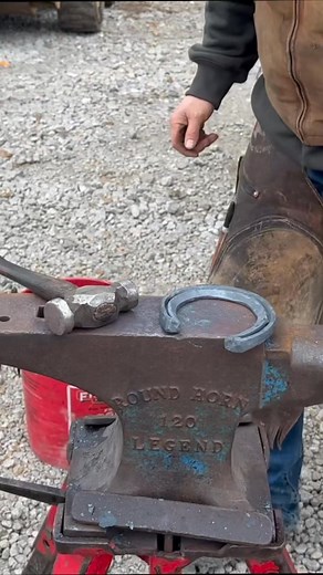 Making more wedge on a swelled heel concave lateral extension #farrier #farriersoftiktok #farriersofinstagram #blacksmithingtools #blacksmith #blacksmithing #forged | Cody Gregory Fwcf Honours