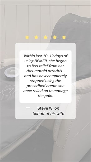 SWET Studio on Instagram: "Steve W shares amazing news about his wife’s Bemer experience! Incredible results in just a few months! Ready to start your journey? Drop a 〽️ in the comments for a free consultation and tour at Swet Studio today. #sauna #wellness #coldplunge #bgky #selfcare #recovery #swetstudio #bemertherapy"