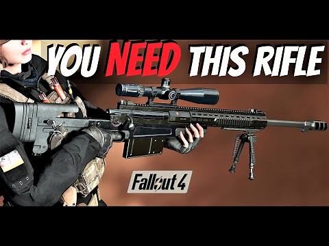 The ONE rifle you'll EVER need! | Fallout 4 Weapon Mods | Accuracy International AX50 Rifle .50Cal