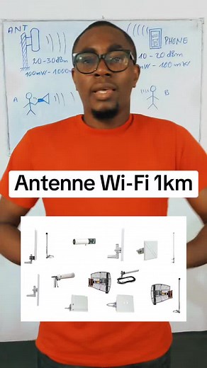 Antenne Wi-Fi 1km pour une connexion optimale
