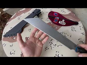 The TOPS storm vector, a Seax style machete to keep your village safe or do camp chores