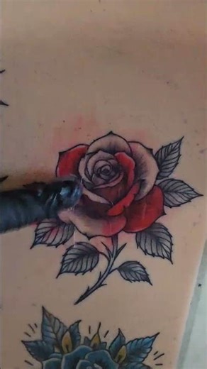 Color Packing Rose Tattoo Practice TrueSkin