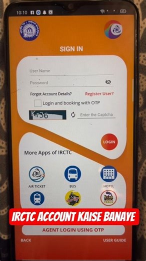 Irctc Account Kaise Banaye | How To Create Irctc Account In Hindi | Irctc Ki Id Kaise Banaye
