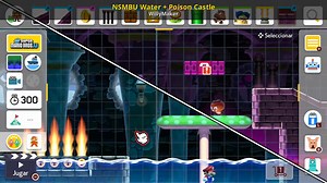 NSMBU Water   Poison Castle Mod for Super Mario Maker 2 | SMM2 Mods