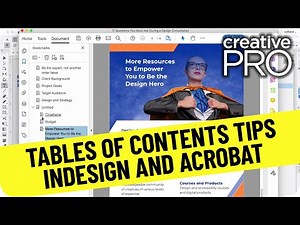 Tips for Tables of Contents in InDesign and Acrobat