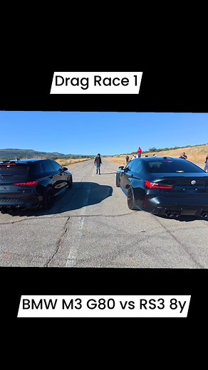 375K views · 6.2K reactions | Drag Race: Audi RS3 8Y vs BMW M3 Competition XDrive #Audi #bmw #reels #trending #cars #bmw | Glen On Cars | Facebook